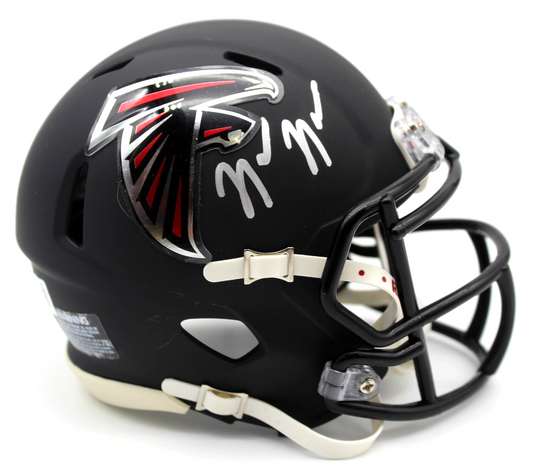 Nick Nash Signed Custom Atlanta Falcons Mini Helmet w/Beckett COA BR32549
