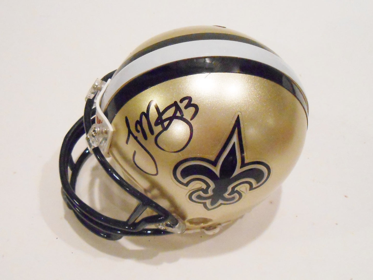 Joseph Morgan Signed New Orleans Saints Mini Helmet w/COA #1