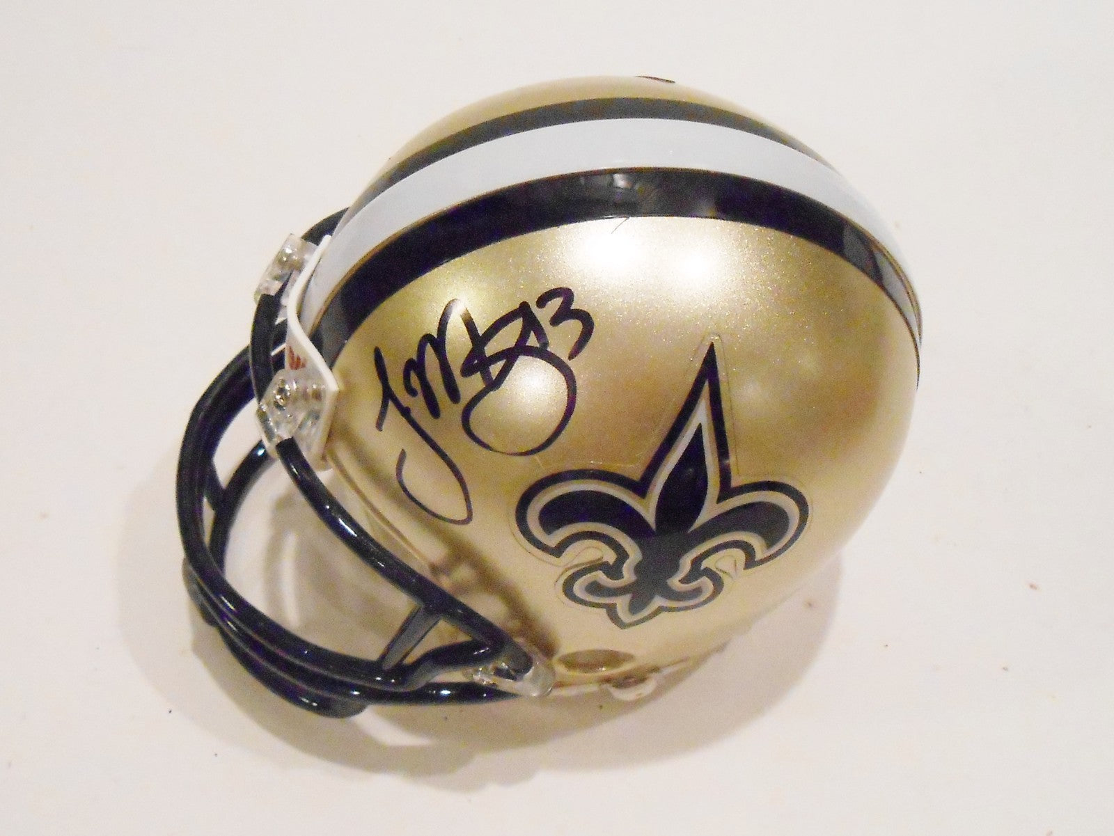 Joseph Morgan Signed New Orleans Saints Mini Helmet w/COA #1