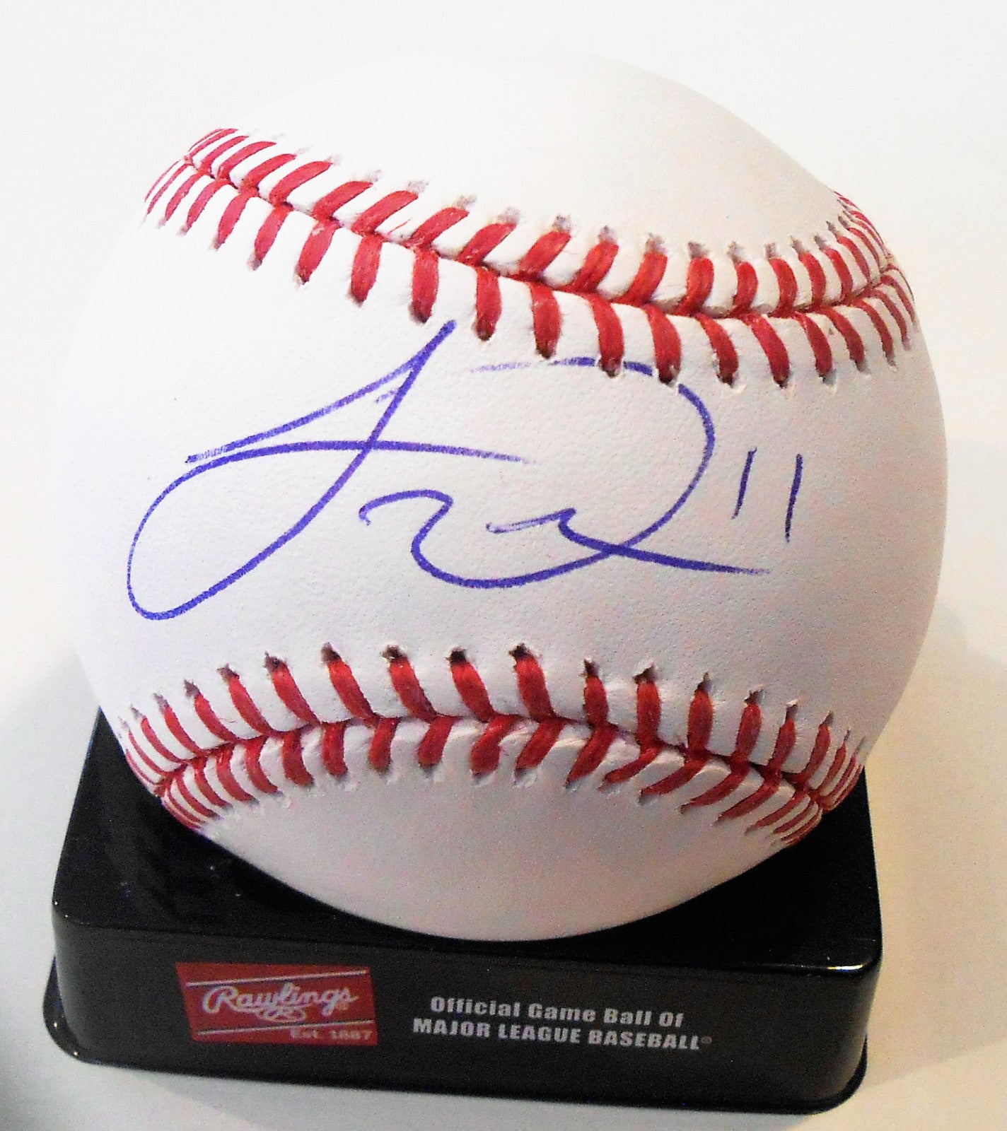 Travis Demeritte Signed Official Major League Baseball W/COA Atlanta Braves