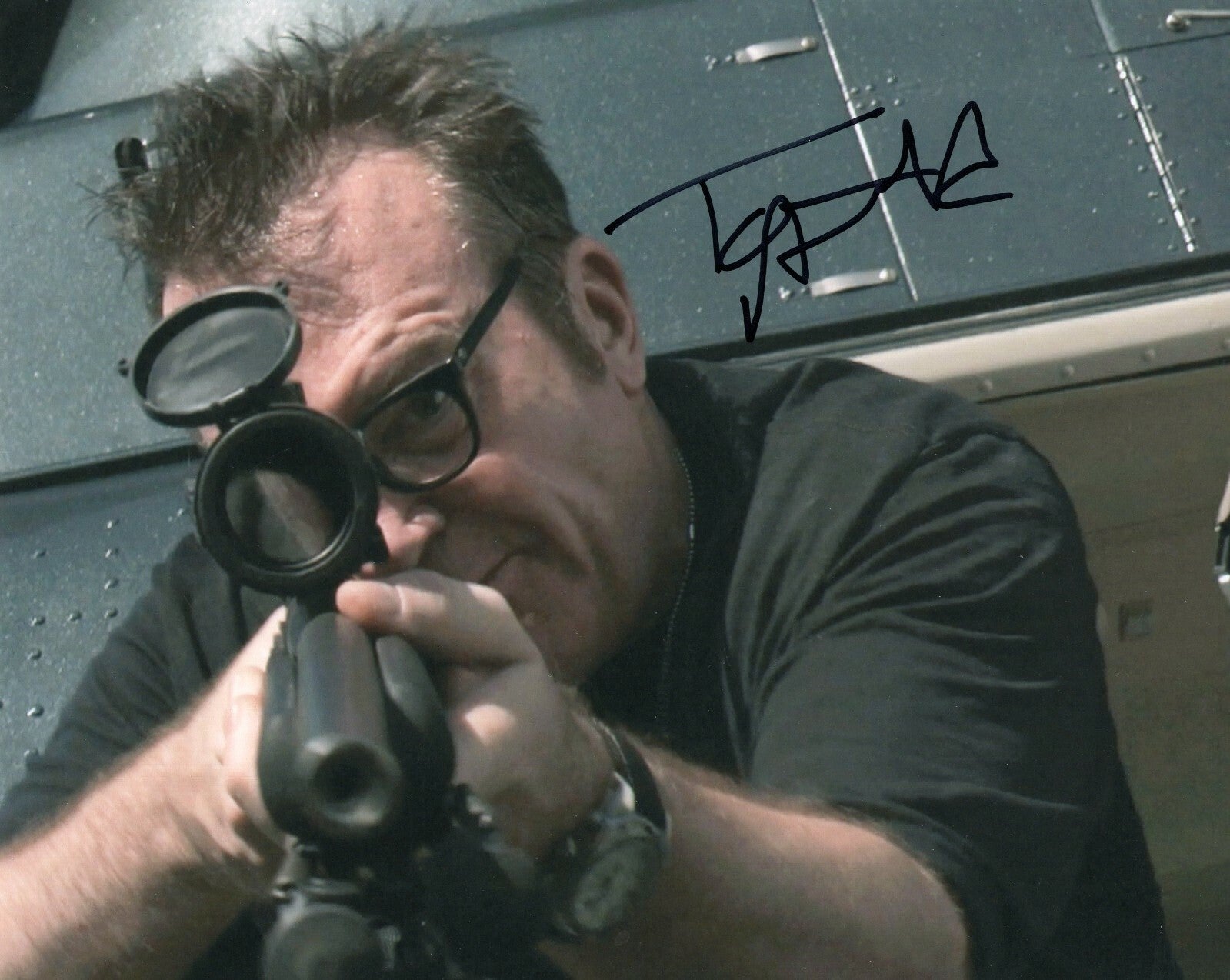 Tom Arnold Signed Hit And Run Randy Anderson 8x10 Photo w/COA True Lies#4