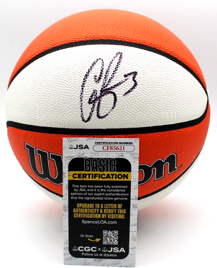 Candace Parker L.A. Sparks Sky Signed WNBA Logo Basketball W/JSA COA CF85621