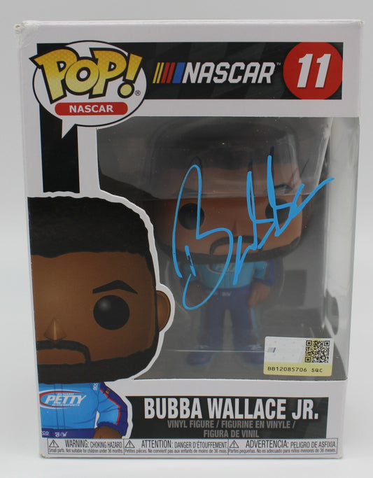 Bubba Wallace Nascar Racing #11 Signed Funko Pop w/Beckett COA BB38045