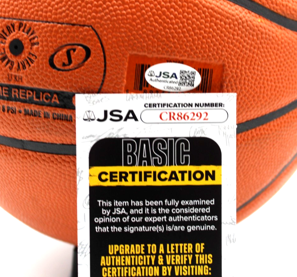 Danny Ainge Signed Boston Celtics NBA Logo Basketball w/JSA COA CR86292