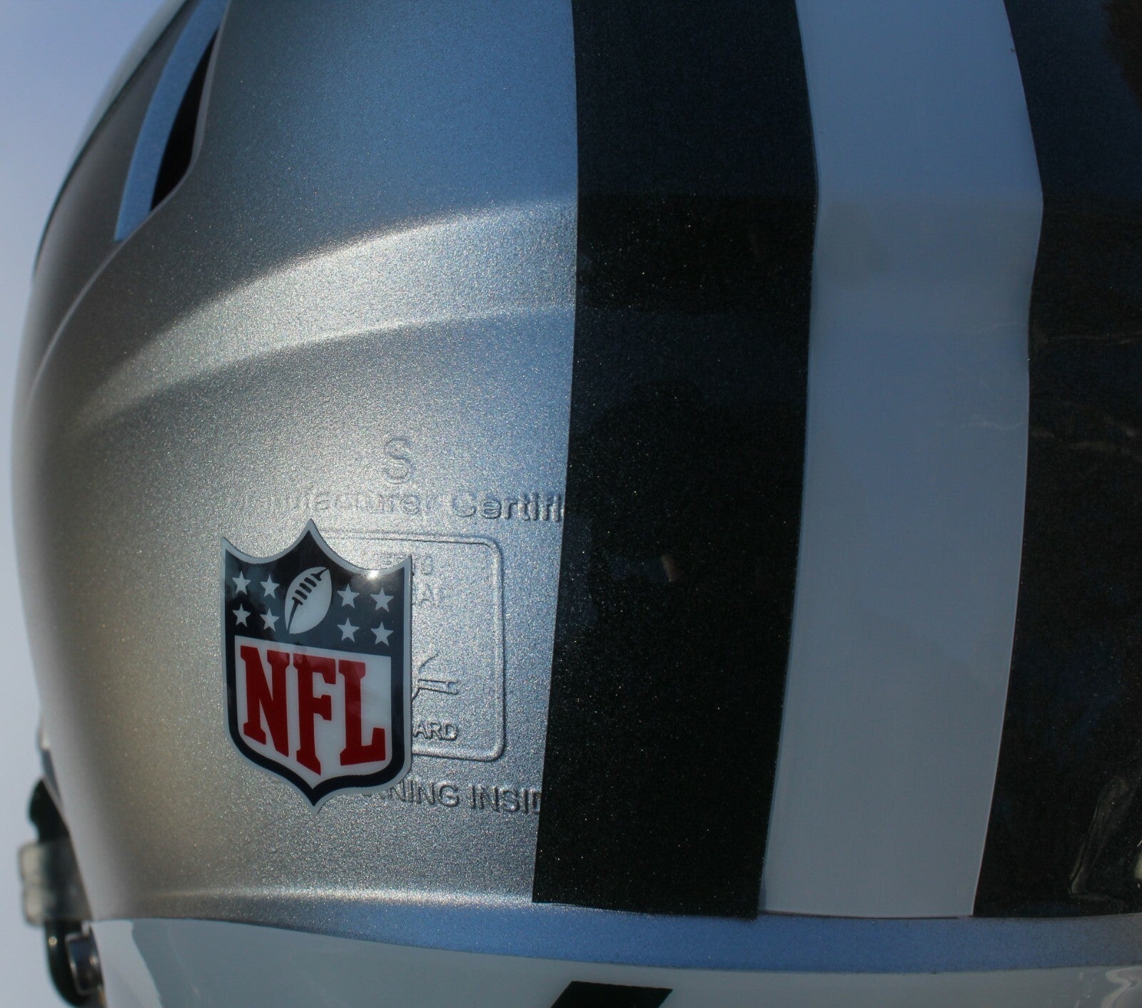 New York Jets Custom Speed Blaze Football Helmet QB Decals Used Sam Darnold