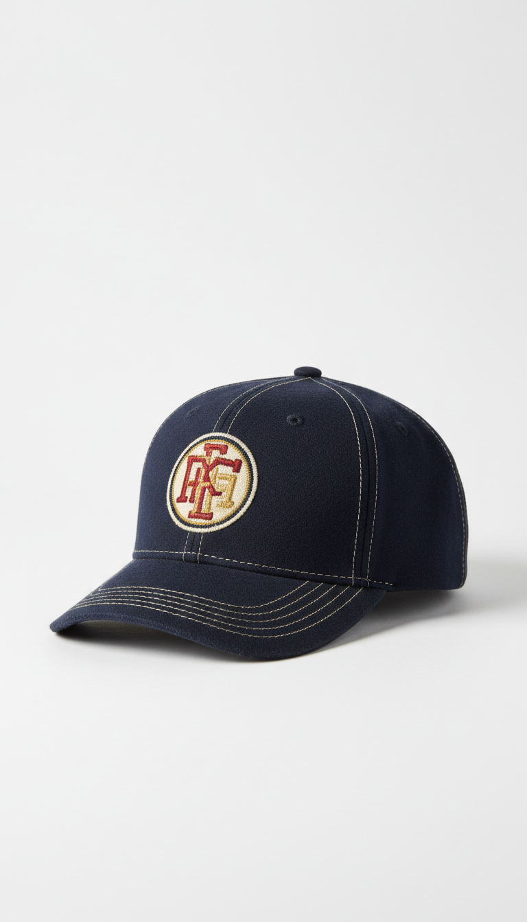 Vintage Stitched Baseball Cap with Team Patch