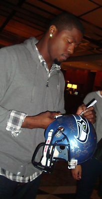 Mike Williams Signed Seahawks Football W/COA Proof USC