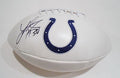 LaRon Landry Signed Logo Ball w/COA Indianapolis Colts Football