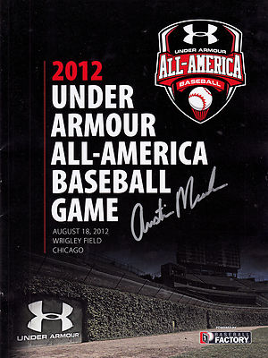Austin Meadows Signed 2012 Under Armour Baseball All American Game Program #1