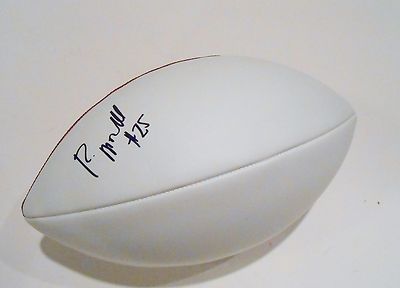 Roderick McDowell Signed White Panel Football w/COA Clemson Tigers