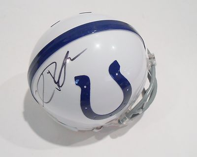 Chuck Pagano Signed Indianapolis Colts Mini Helmet w/COA #1 Chuck Strong