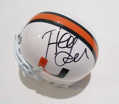 Al Golden Signed Miami Hurricanes Mini Helmet w/COA