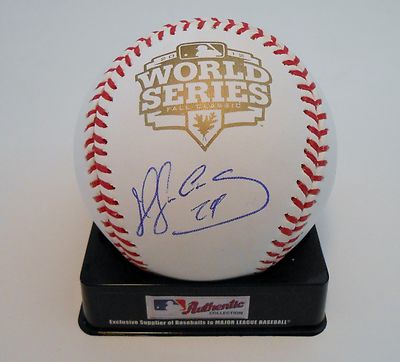 Hector Sanchez Signed 2012 World Series Baseball w/COA S. F. Giants Tigers