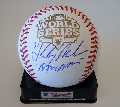 Hensley Meulens Signed 2012 World Series Baseball w/COA S. F. Giants Tigers #1