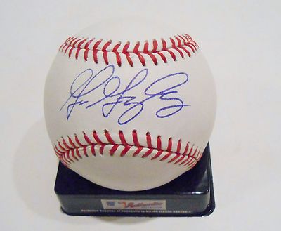 Gio Gonzalez Signed Official Major League Baseball w/COA Nationals A's
