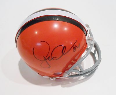Jordan Cameron Signed 2013 Cleveland Browns Mini Helmet w/COA