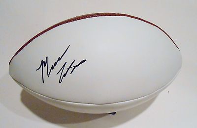 Marquess Wilson Signed White Panel Football w/COA Chicago Bears