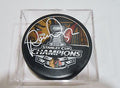 Michal Rozsival Signed 2013 Stanley Cup Puck w/COA Chicago Blackhawks