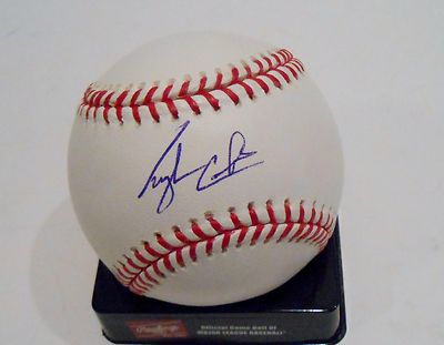 Tyler Colvin Signed Official Major League Game Baseball w/COA Chicago Cubs