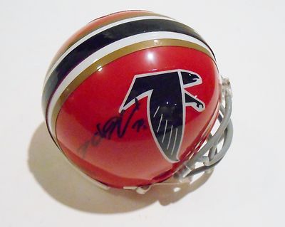 Thomas DeCoud Signed Atlanta Falcons Mini Helmet w/COA 2013 Football