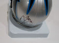 Kenjon Barner Signed Carolina Panthers Mini Replica Football Helmet w/COA