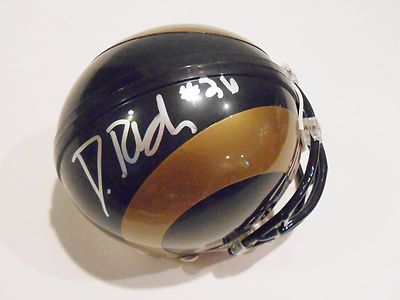Daryl Richardson Signed Mini Helmet w/COA St. Louis Rams Football
