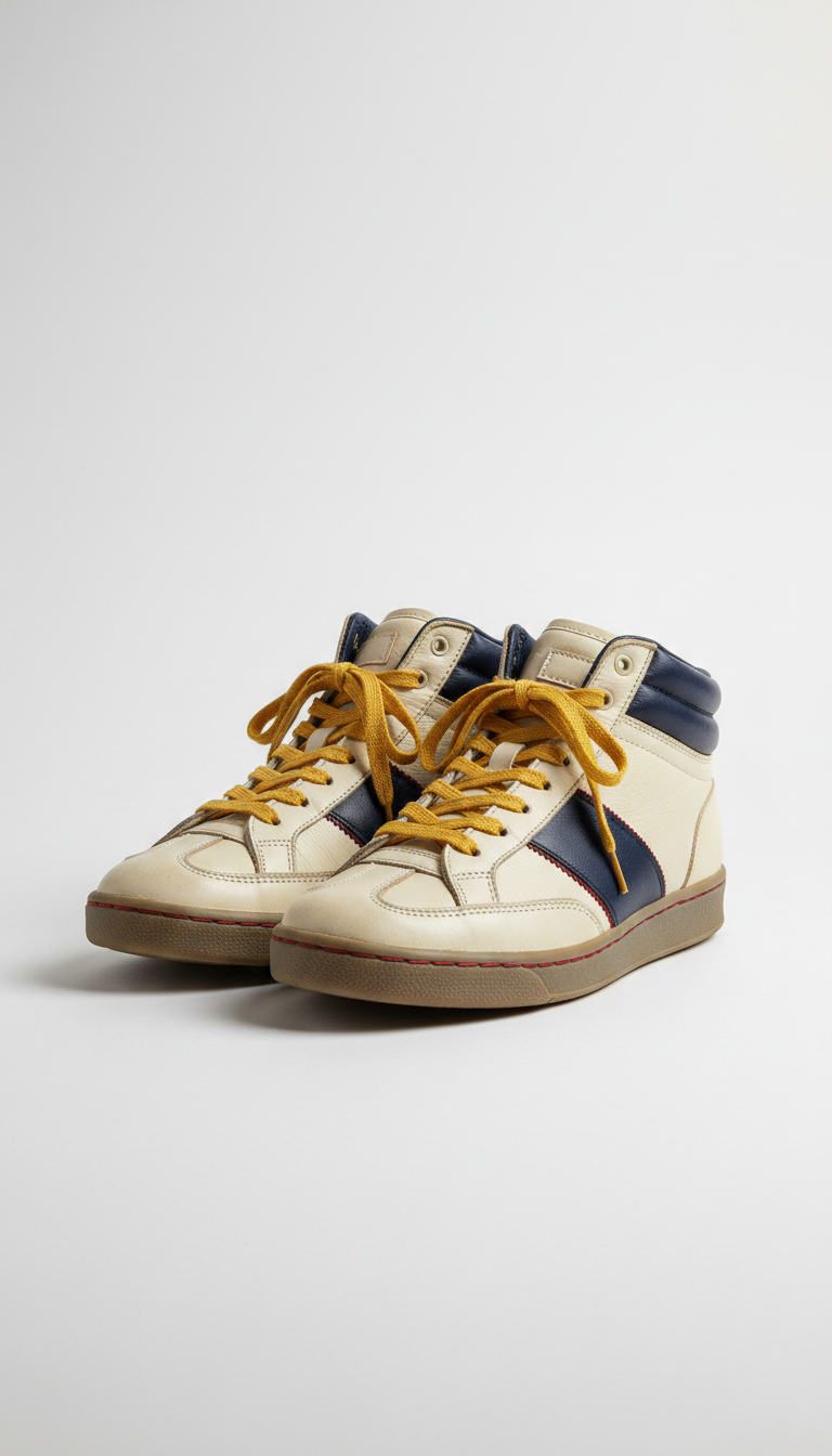 1950s Leather Varsity Basketball Shoes